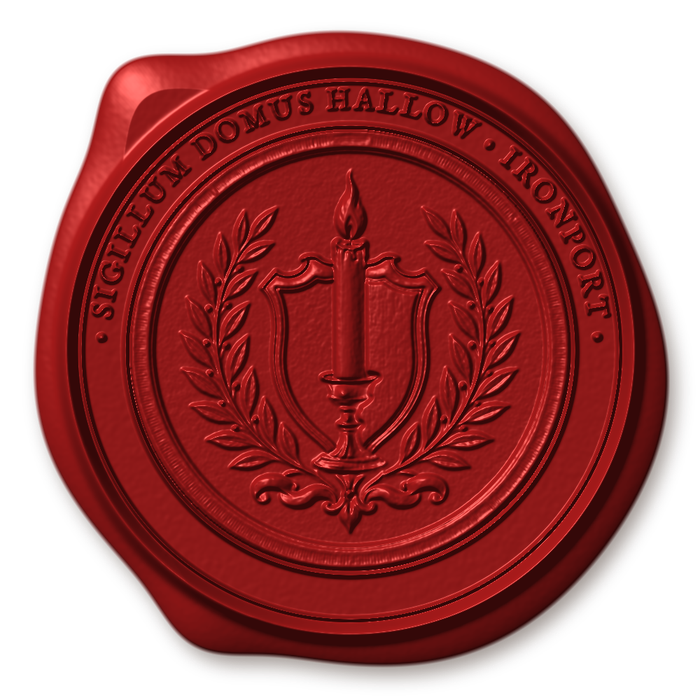 Wax impression of the seal of House Hallow