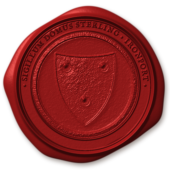 Wax impression of the seal of House Sterling