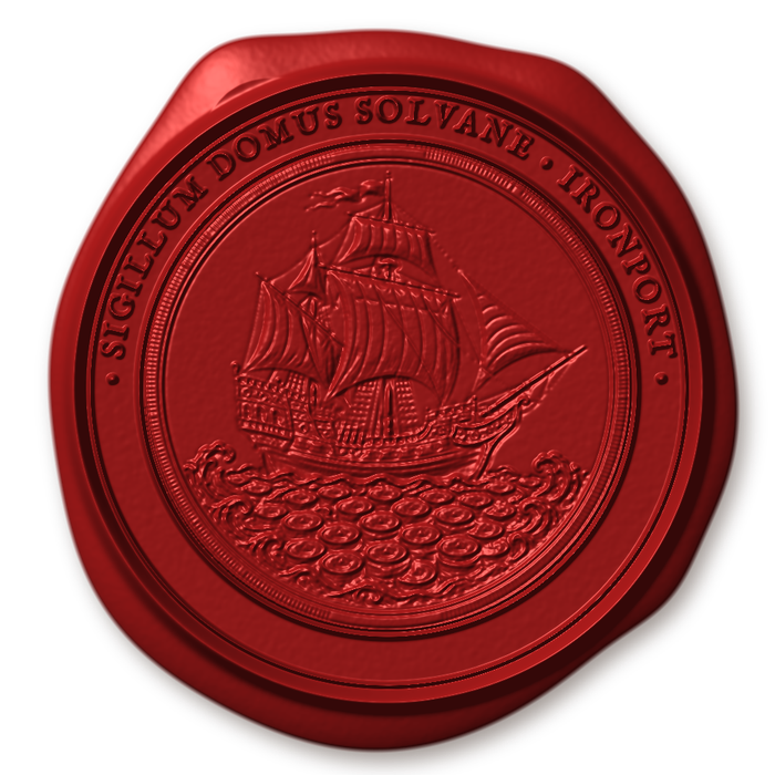 Wax impression of the seal of House Solvane