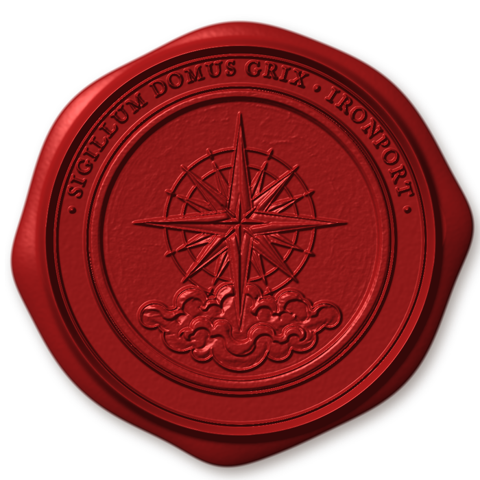 Wax impression of the seal of House Grix