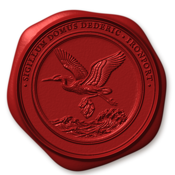 Wax impression of the seal of House Dederic